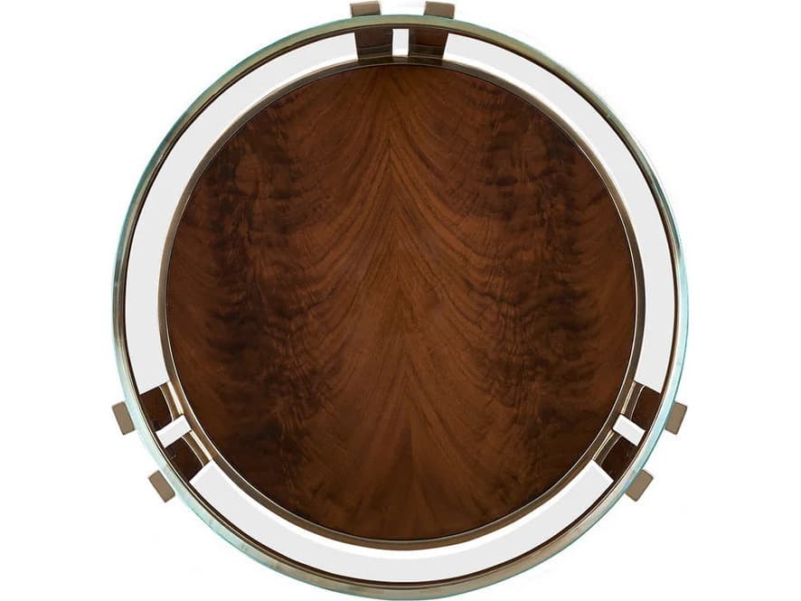 Lillian August Mae Brass Round Spot Table