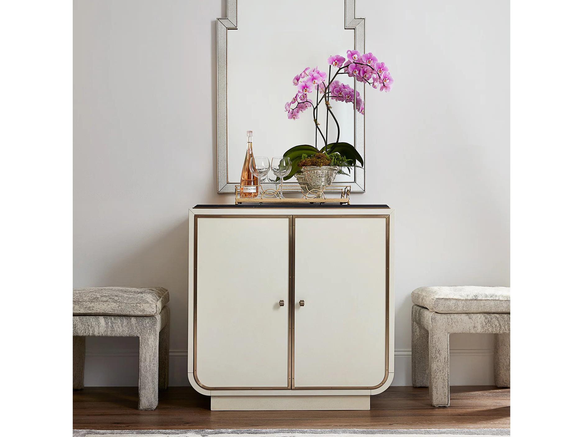 Lillian August Bowery Bar Cabinet