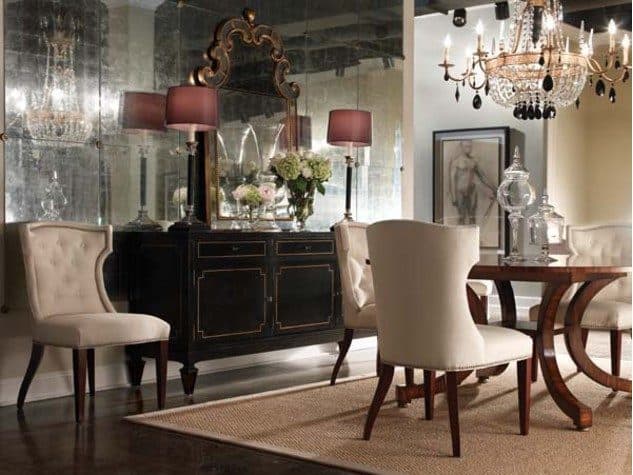 Lillian August Upholstery Quinn Natural Wood Beige Upholstered Side Dining Chair