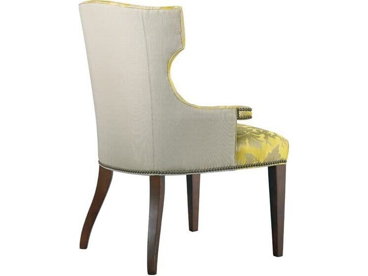 Lillian August Upholstery Quinn Brown Upholstered Arm Dining Chair