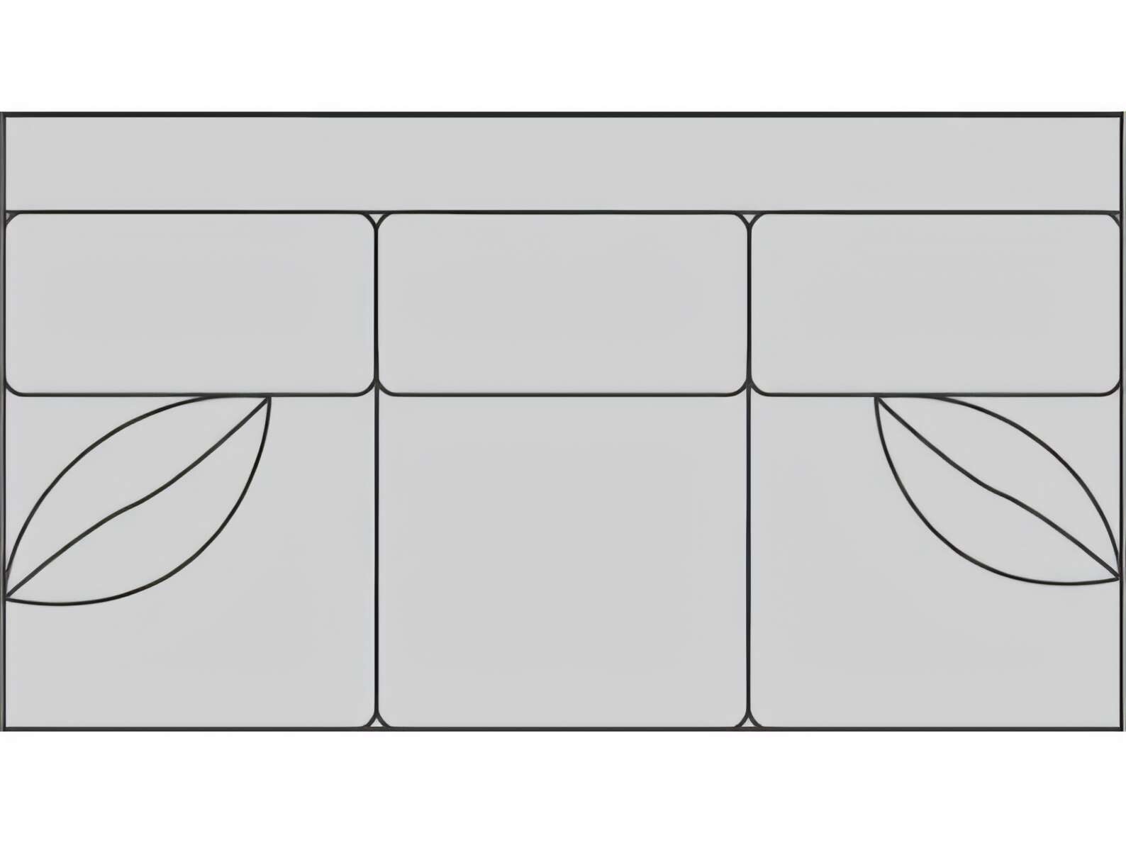 Lillian August Lange  Armless Sofa