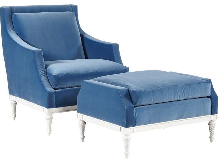 Lillian August Upholstery Josephine Upholstered Ottoman