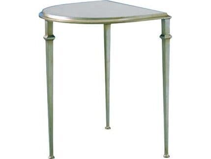 Lillian August Classics Tria Demilune Aged Silver Leaf Cocktail Table