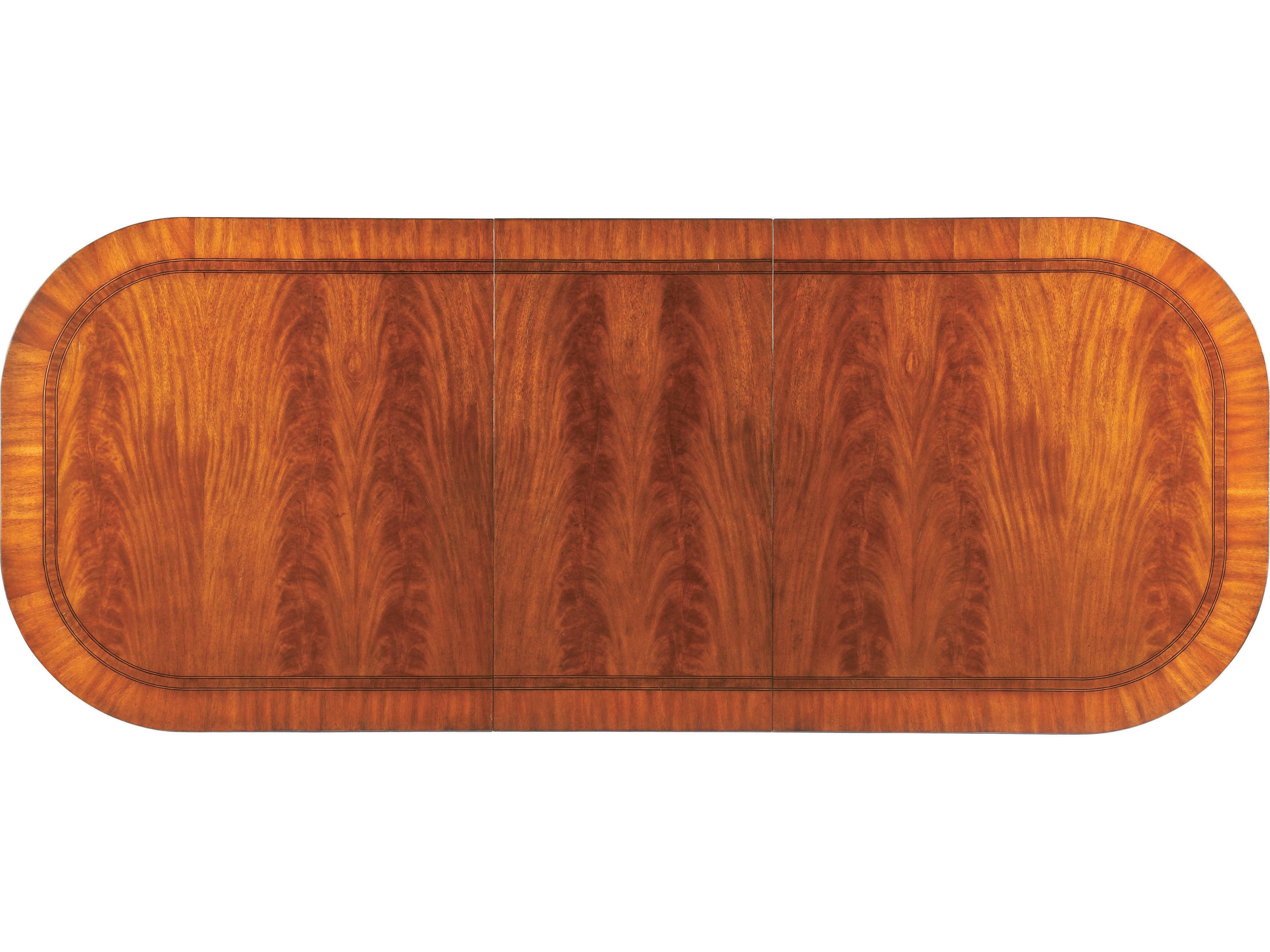 Lillian August Classics Wessex - Extendable Oval Wood Swirl Mahogany Ebony Rubbed Black Antique Gold Dining Table