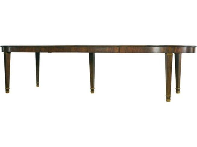 Lillian August Classics Templeton - Oval Wood Rich Brown Antique Gold Dining Table