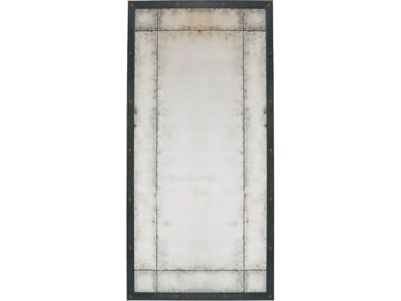 Lillian August Modern Archives Rex Aged Grey Rectangular Antique Mirror