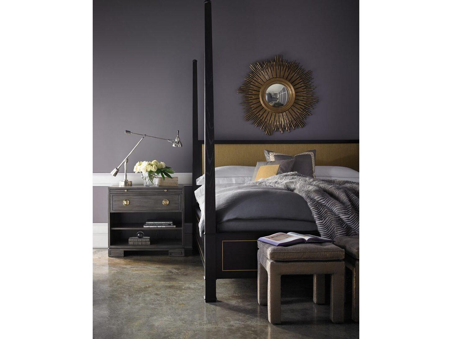 Lillian August Workshop Andrea Sugar White Ash Wood King Poster Bed
