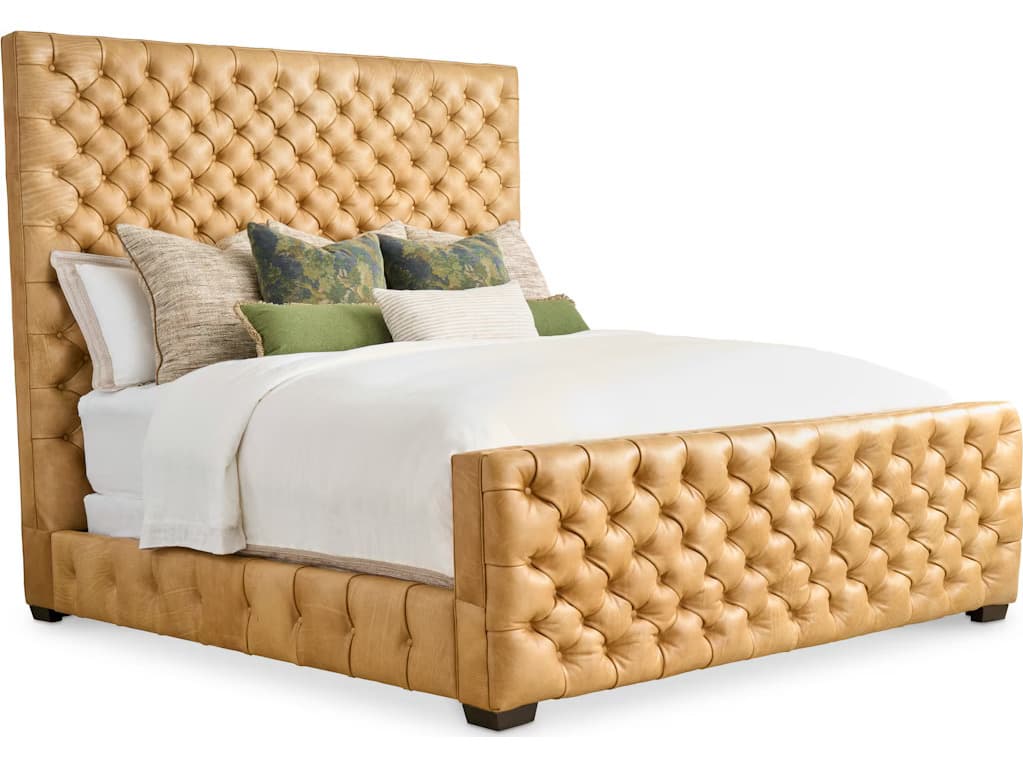 Lillian August Upholstery Leather Braxton King Bed
