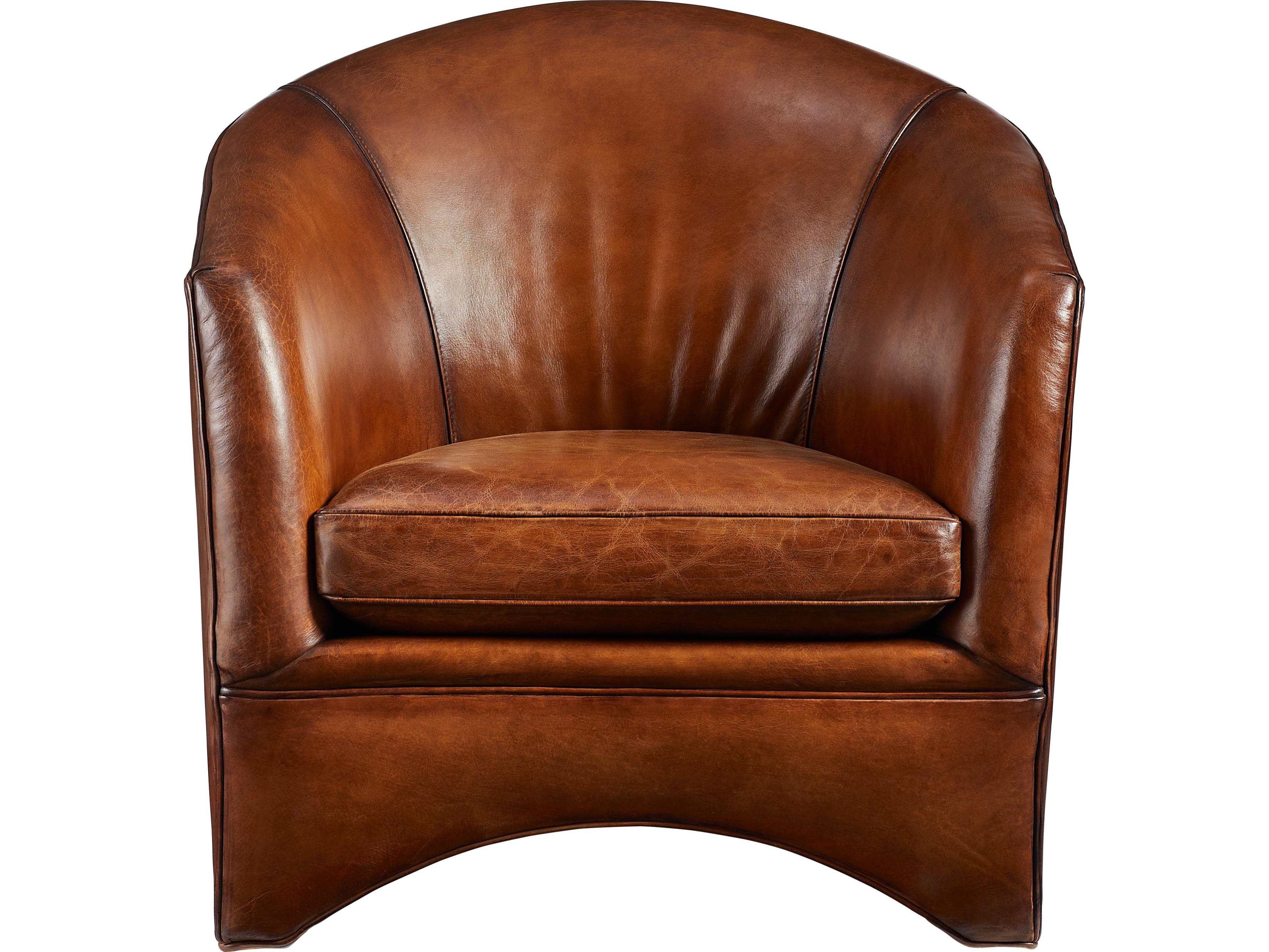 Lillian August Upholstery Leather Leo Accent Chair