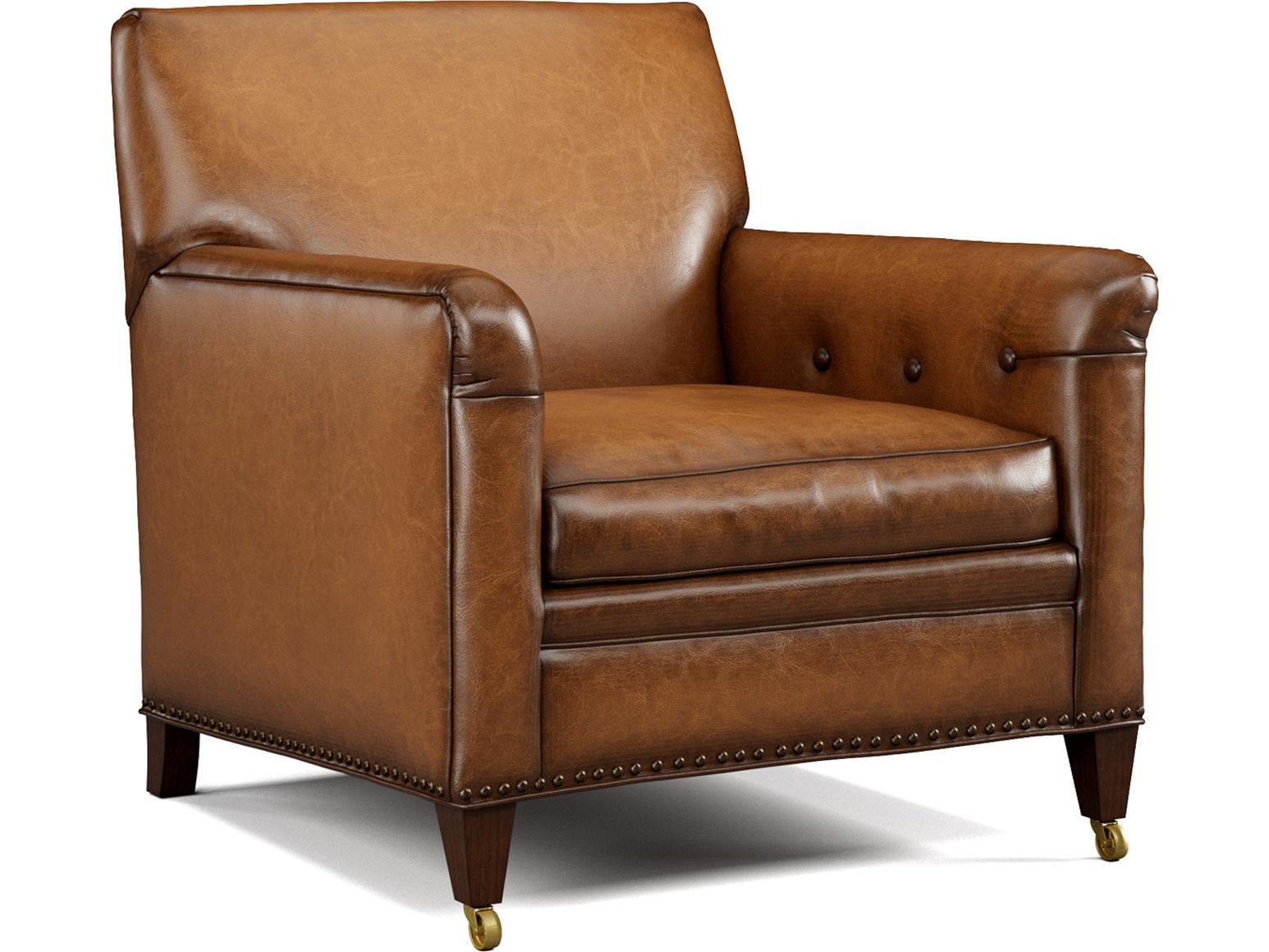 Lillian August Upholstery Leather Lev Chair