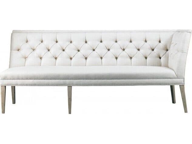 Lillian August Upholstery Leather Armand Left Armless Corner Banquette