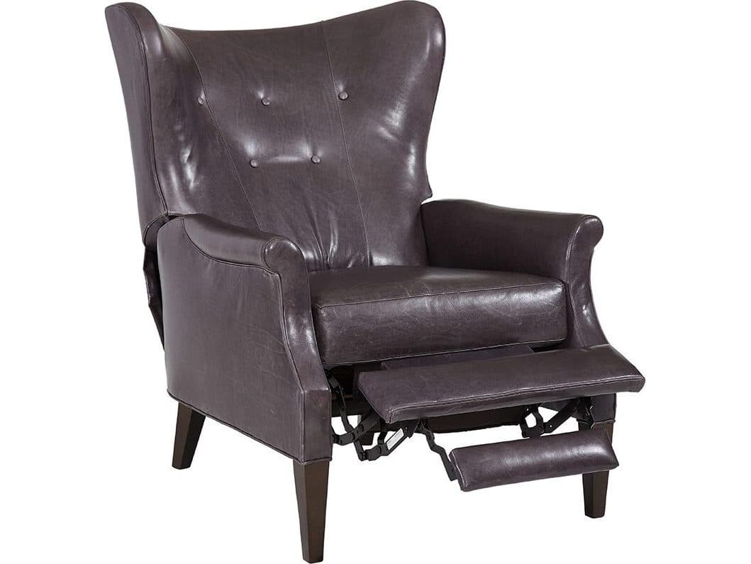Lillian August Upholstery Leather Bradford Accent Recliner Chair