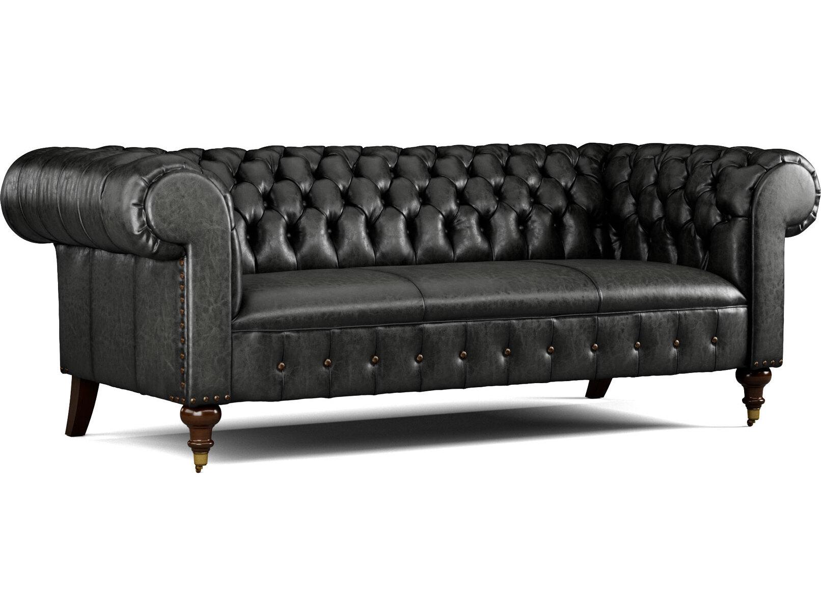 Lillian August Upholstery Leather Daniel Mid Sofa