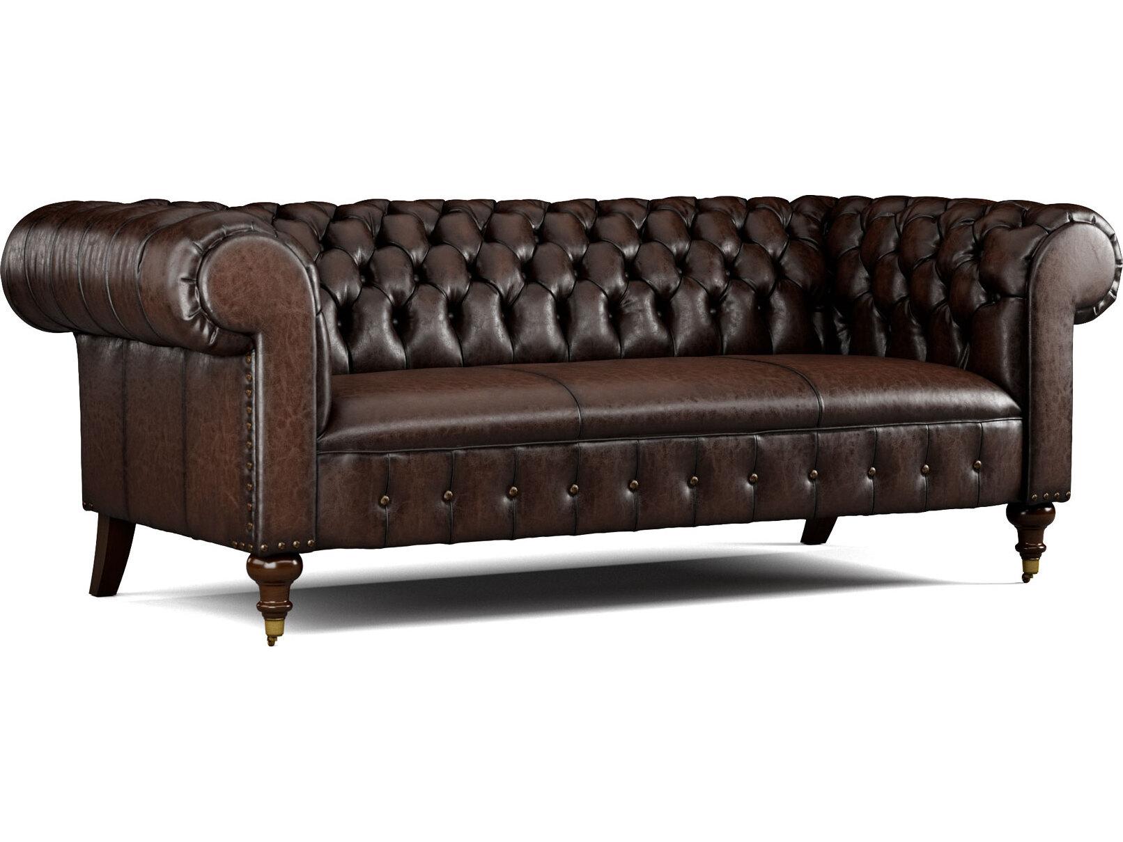 Lillian August Upholstery Leather Daniel Mid Sofa