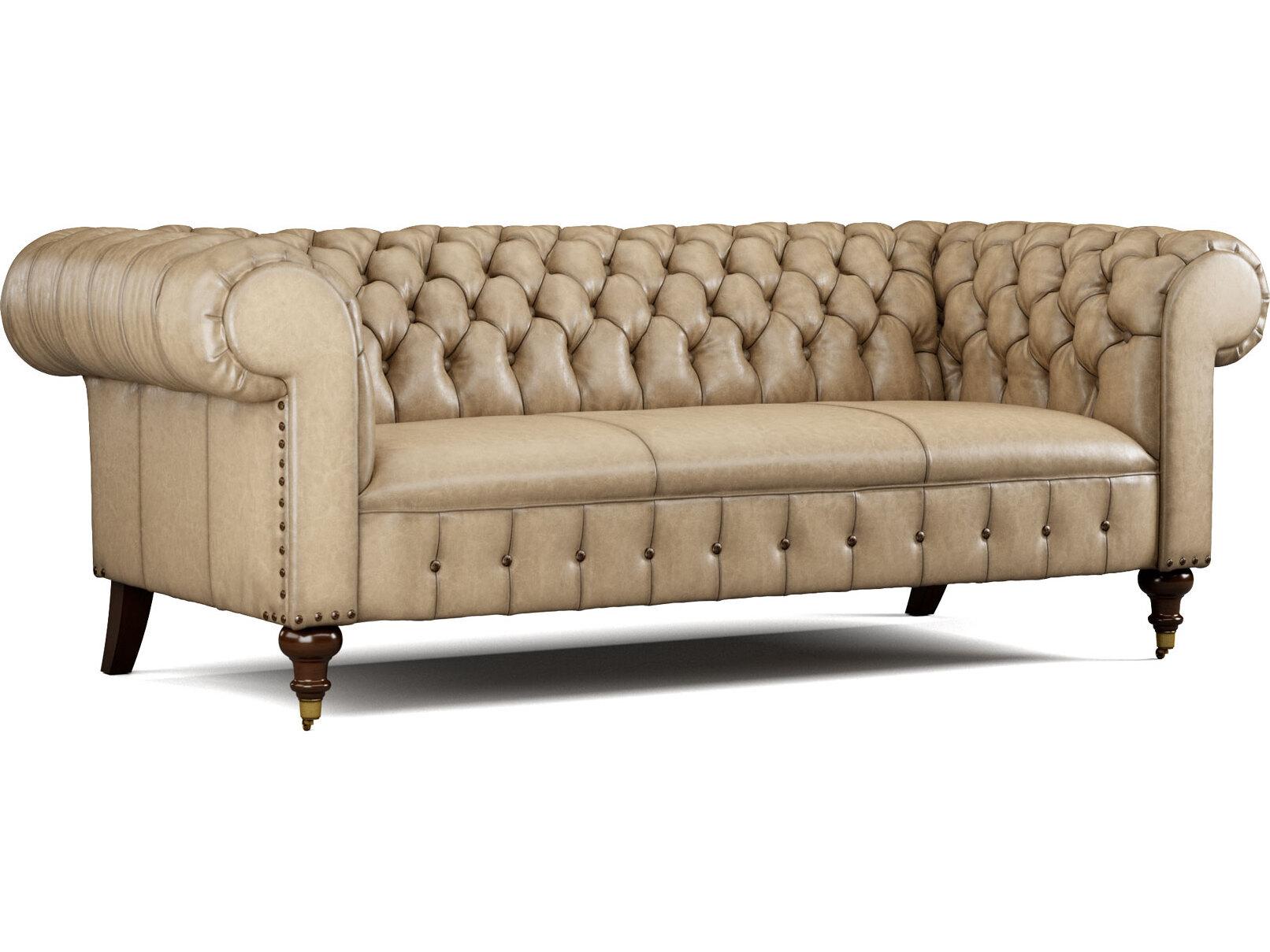 Lillian August Upholstery Leather Daniel Mid Sofa