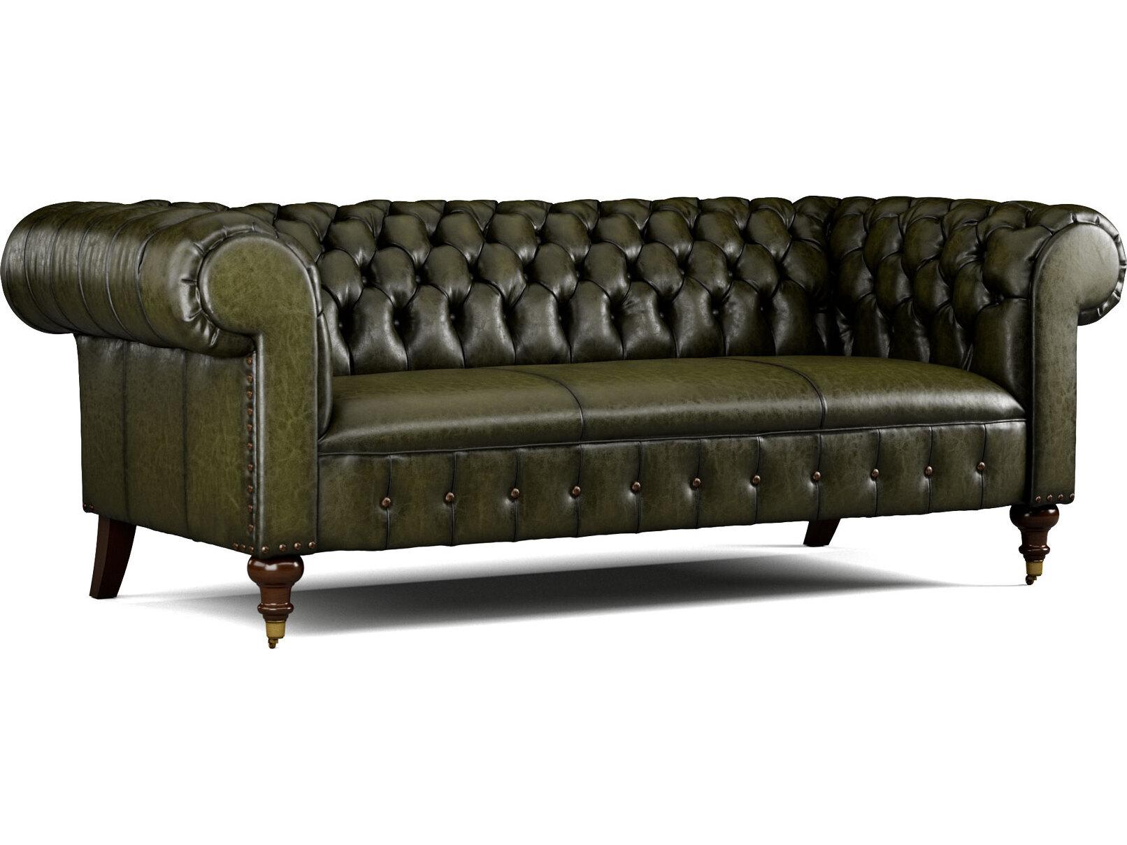 Lillian August Upholstery Leather Daniel Mid Sofa