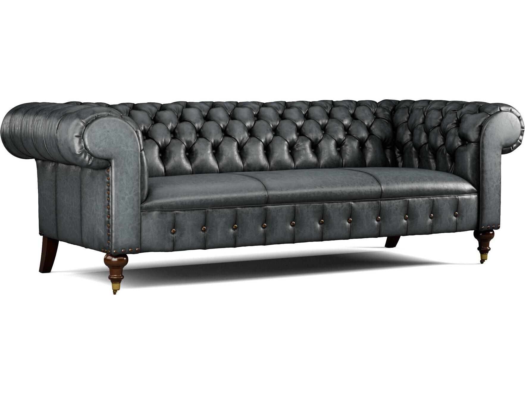 Lillian August Upholstery Leather Daniel Sofa