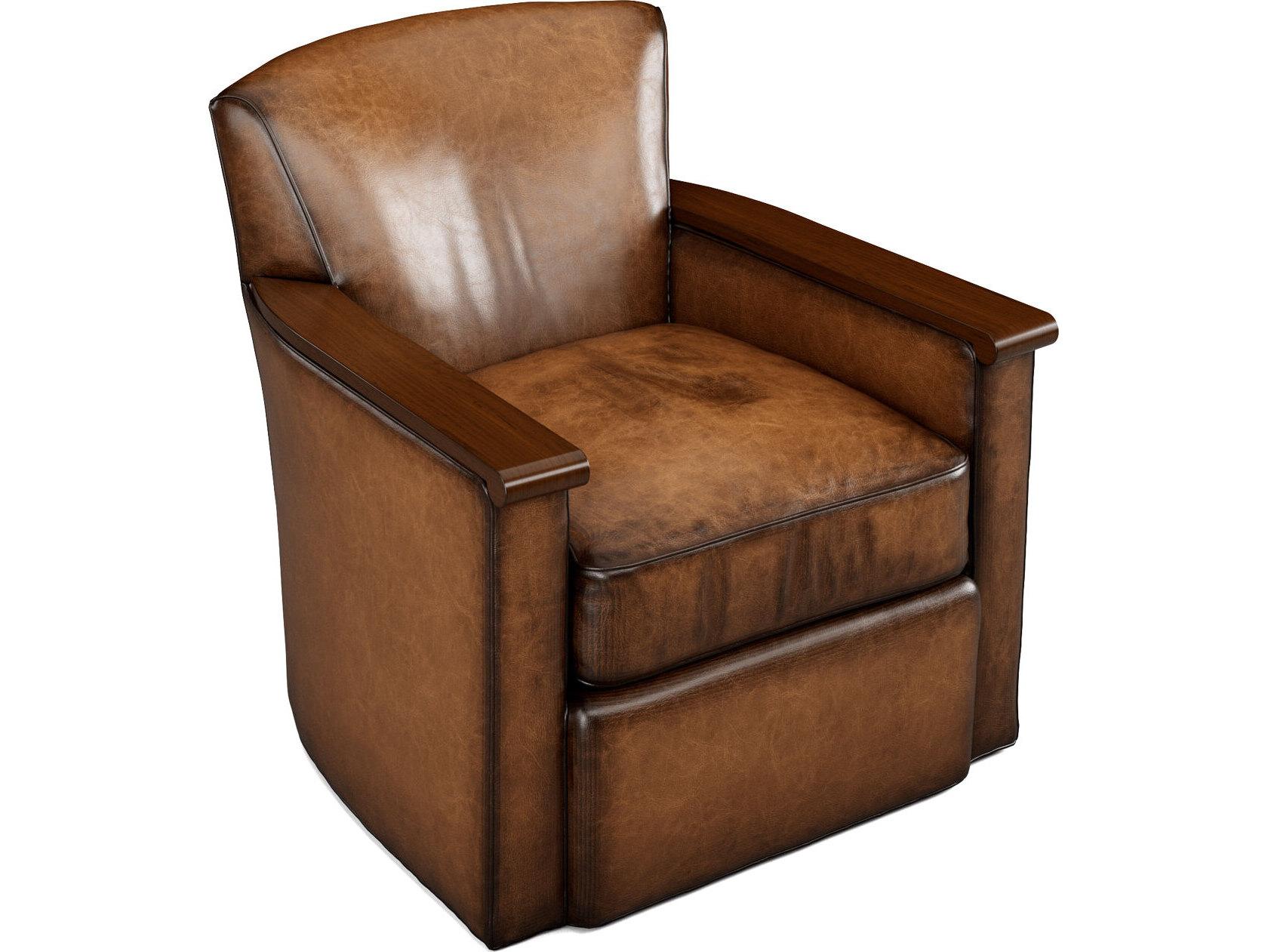 Lillian August Upholstery Leather Wesley Accent Chair
