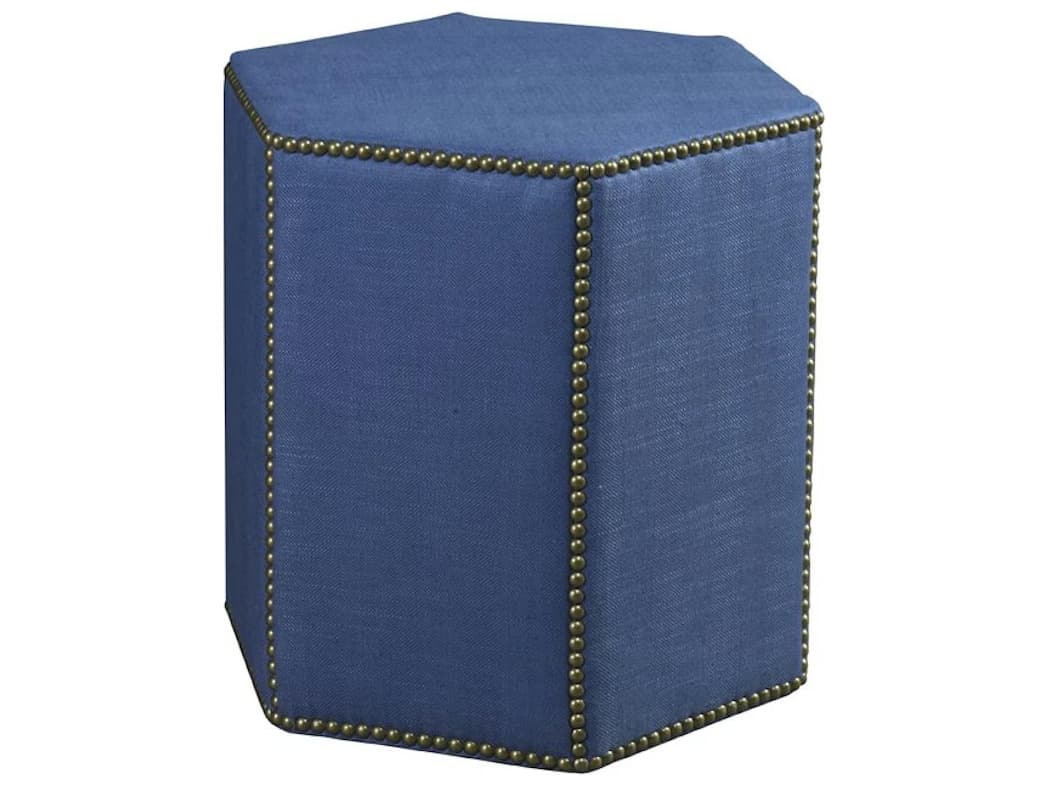 Lillian August Upholstery Leather Oscar Stool