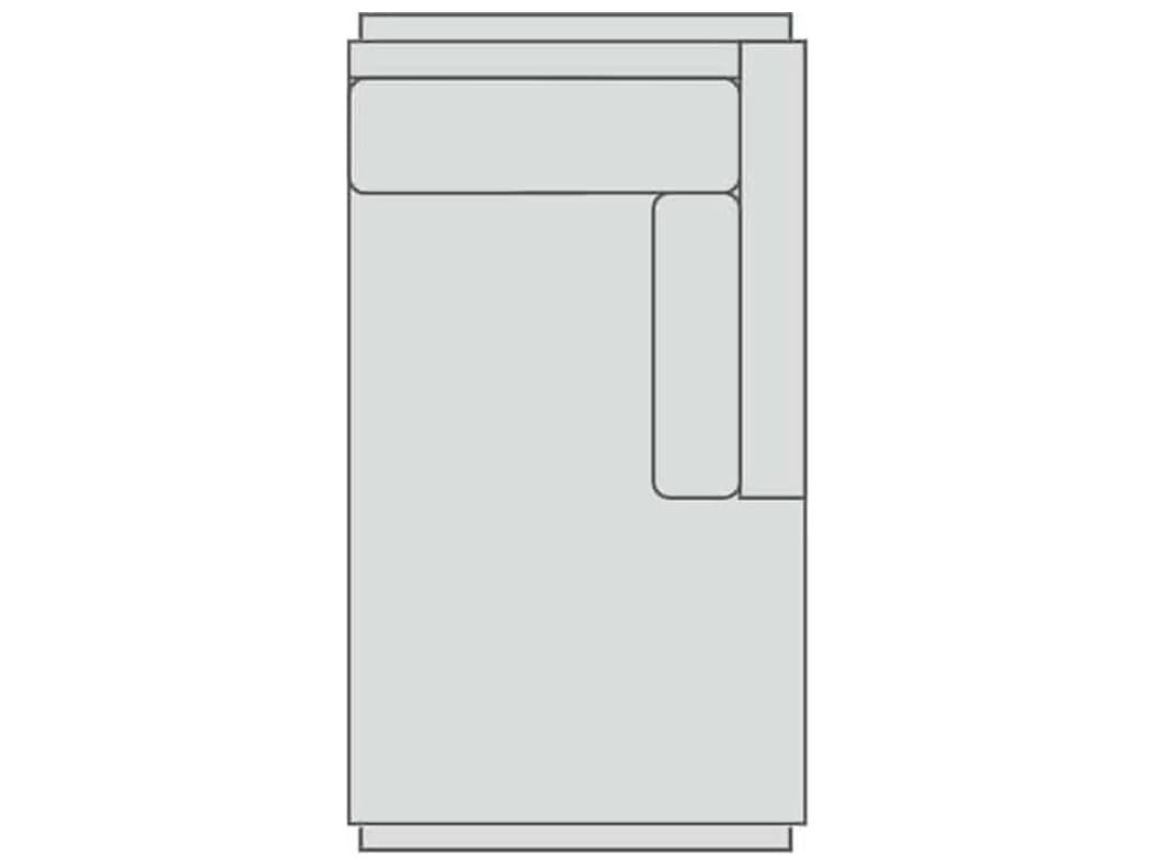 Lillian August Upholstery Leather Sloane Right Arm Chaise