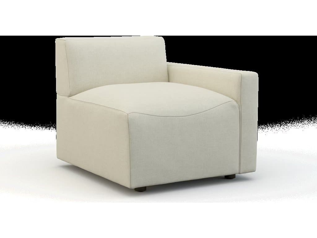 Lillian August Upholstery Leather Austin Left Arm Chair