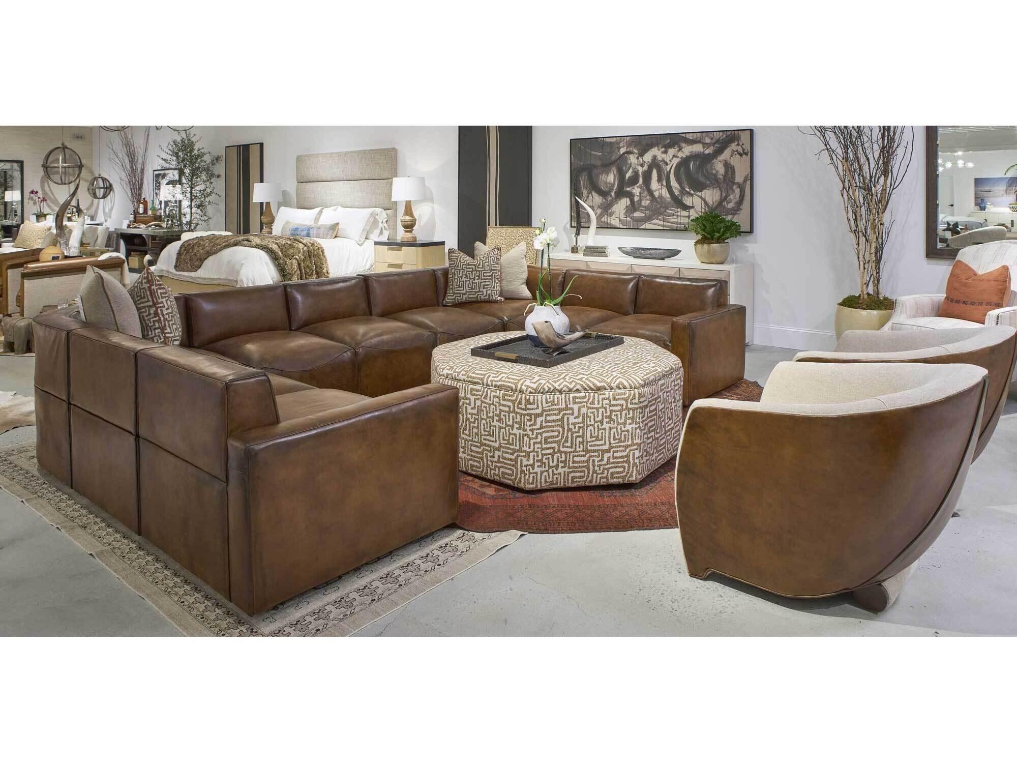 Lillian August Upholstery Leather Austin Sectional Chair