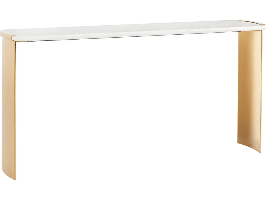 Lillian August Chloe Rectangular Marble Top Console Table