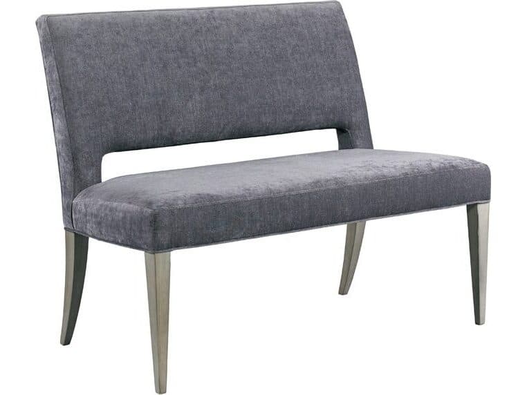 Lillian August Modern Living Palm Amethyst Mineral Upholstered Accent Bench