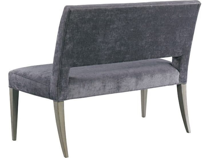 Lillian August Modern Living Palm Amethyst Mineral Upholstered Accent Bench