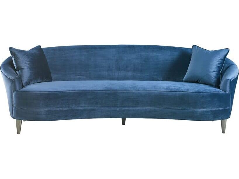 Lillian August Modern Living Lexham Navy Elm Upholstered Sofa