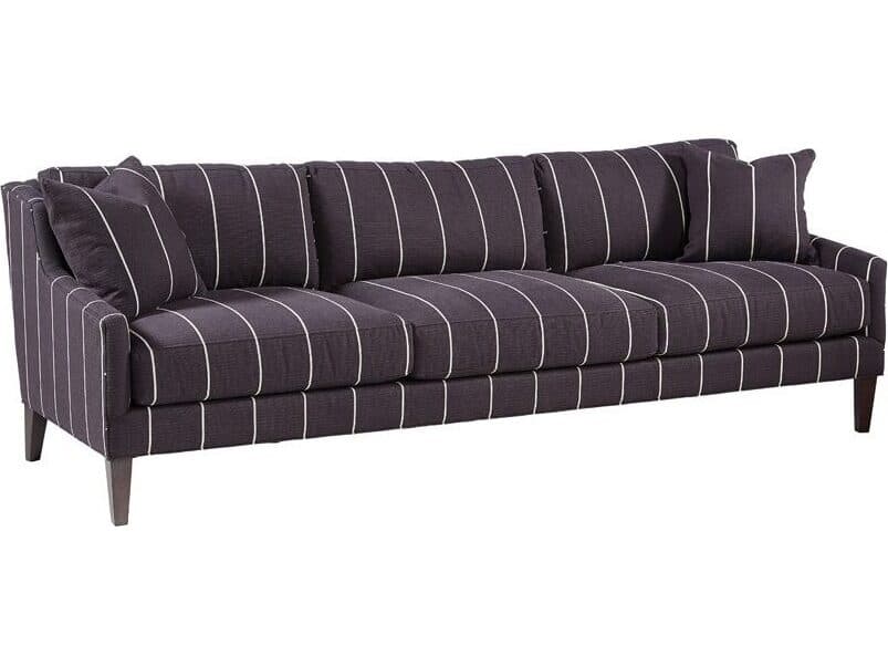 Lillian August Modern Living Lane Black Elm Upholstered Sofa