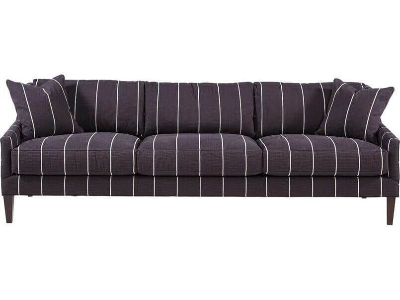 Lillian August Modern Living Lane Black Elm Upholstered Sofa