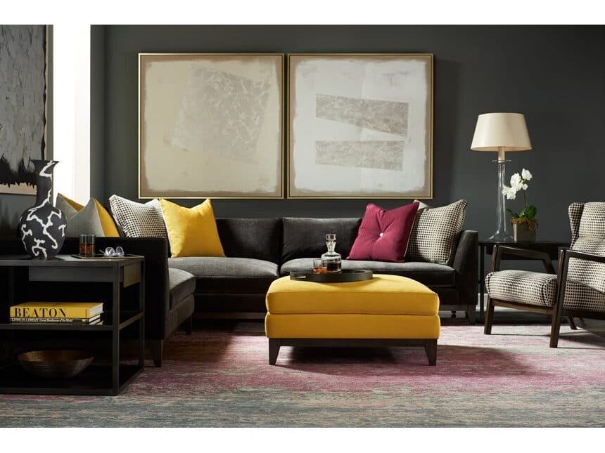 Lillian August Modern Living Fabric Accent Chair