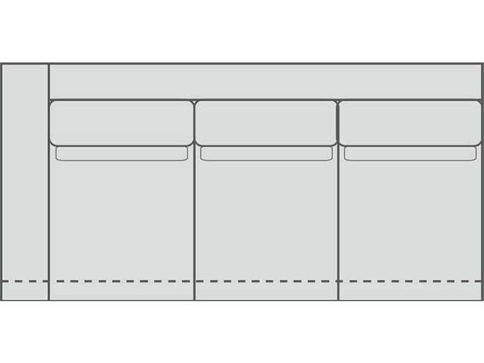 Lillian August Corso Left Arm Sofa
