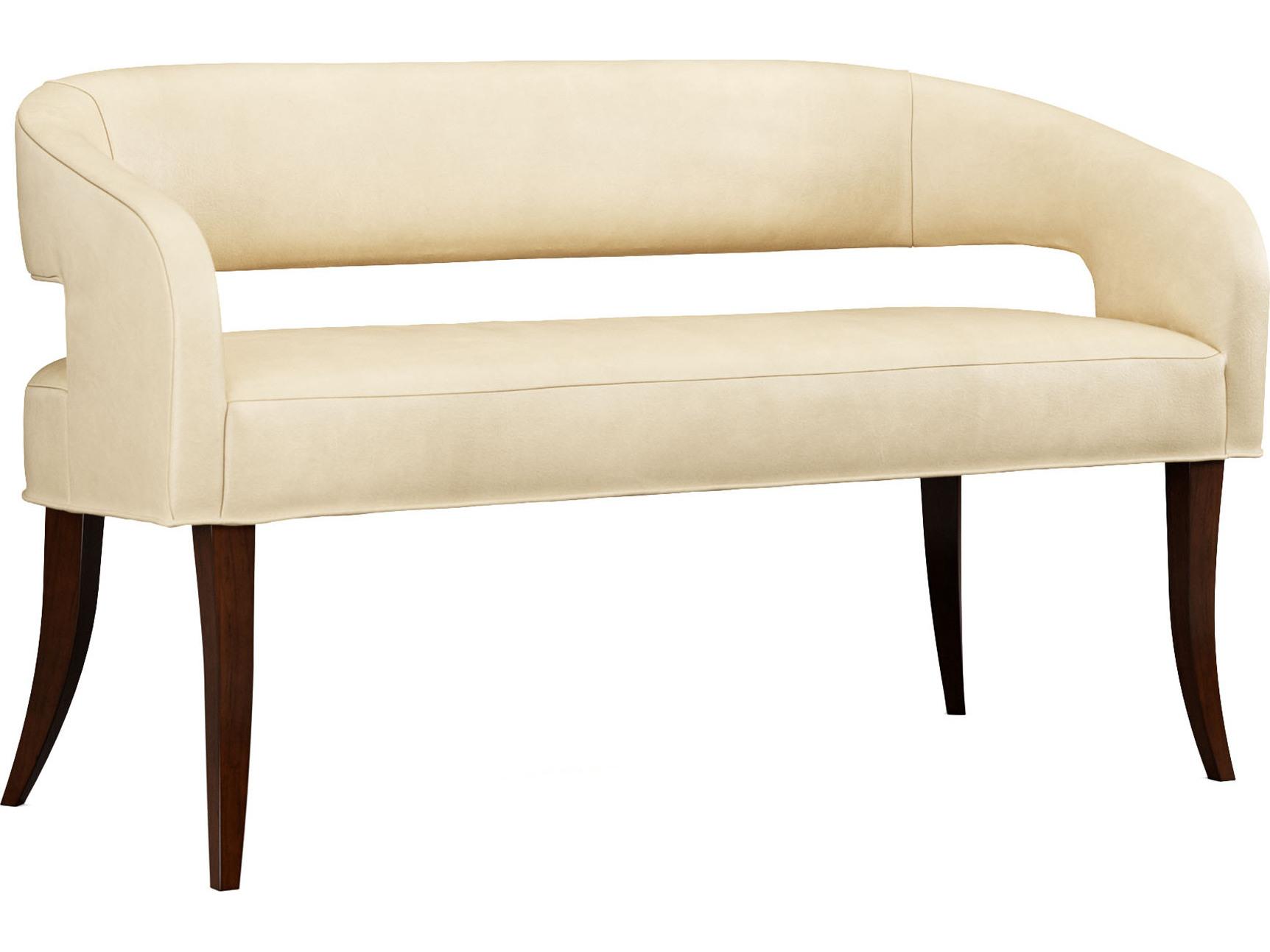 Lillian August Modern Living Leather Dustin Bench