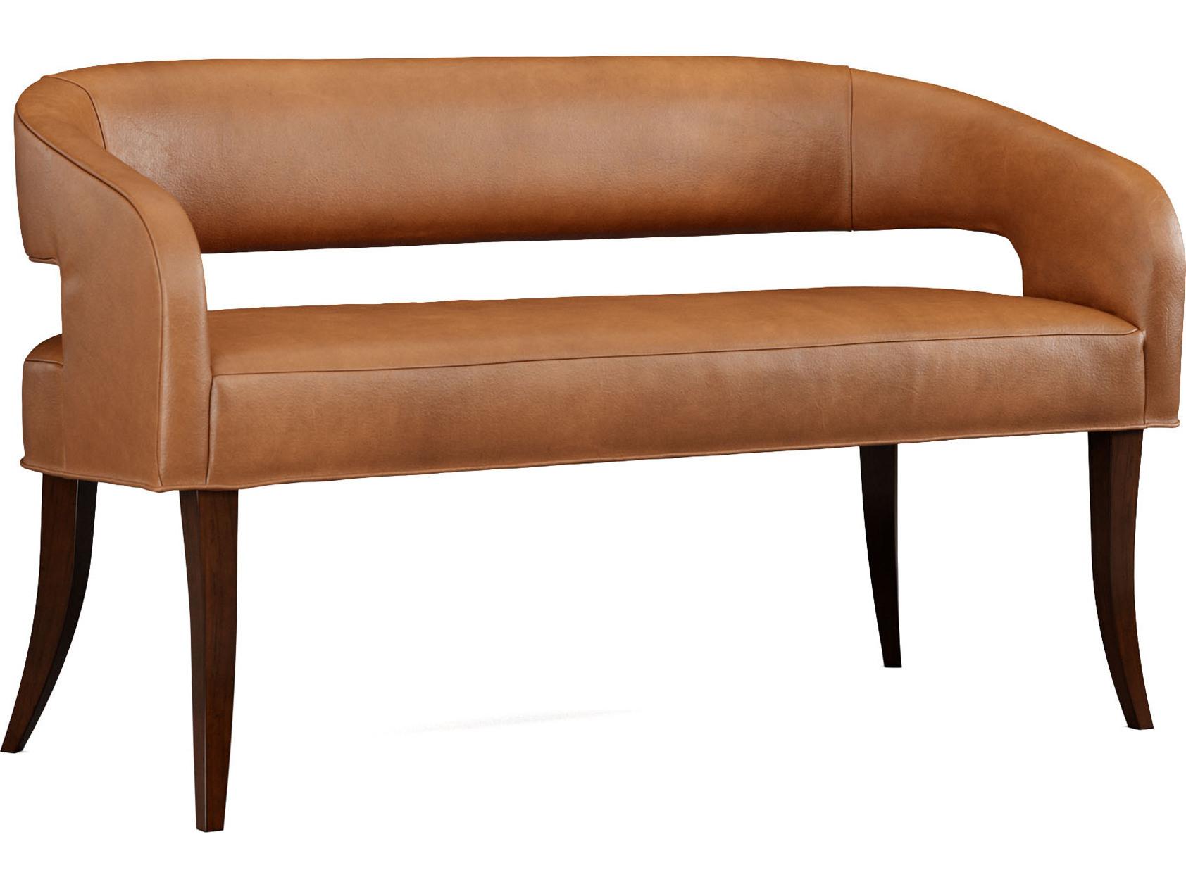 Lillian August Modern Living Leather Dustin Bench