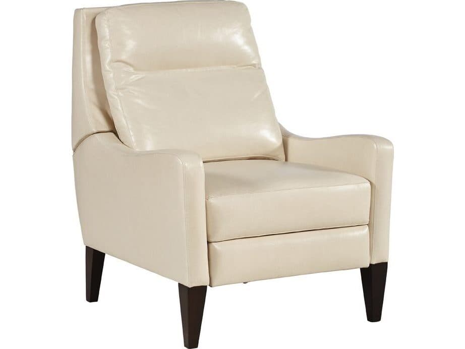 Lillian August Wiltshire Ivory Modern Elm Leather Recliner
