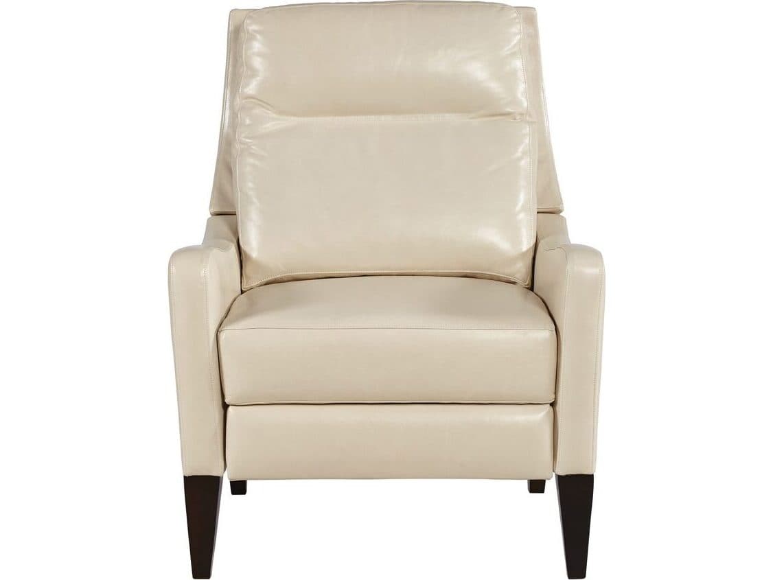 Lillian August Wiltshire Ivory Modern Elm Leather Recliner