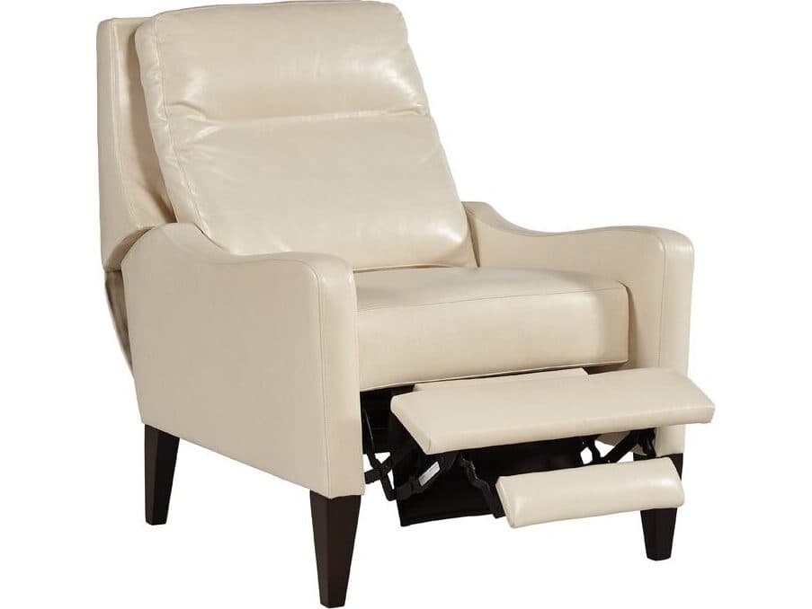 Lillian August Wiltshire Ivory Modern Elm Leather Recliner