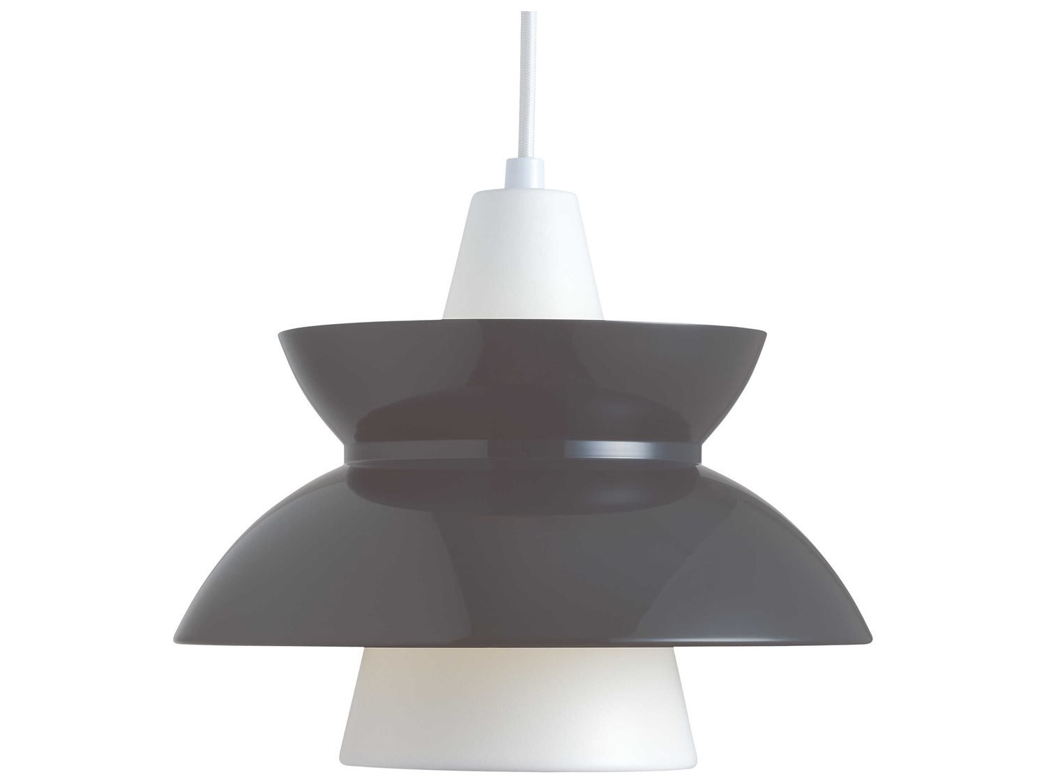 Louis Poulsen Doo Wop 1-Light Dark Grey Round Mini Pendant