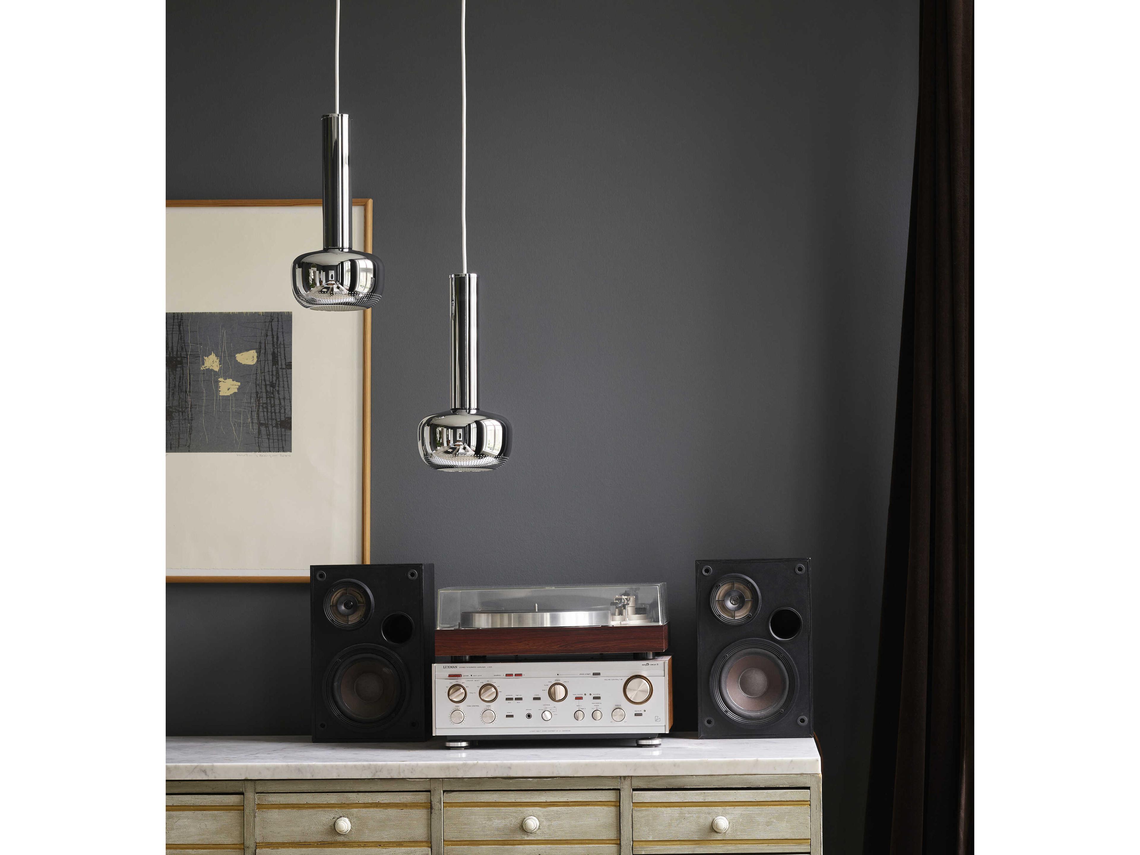 Louis Poulsen VL High Lustre Chrome Plated Mini Pendant