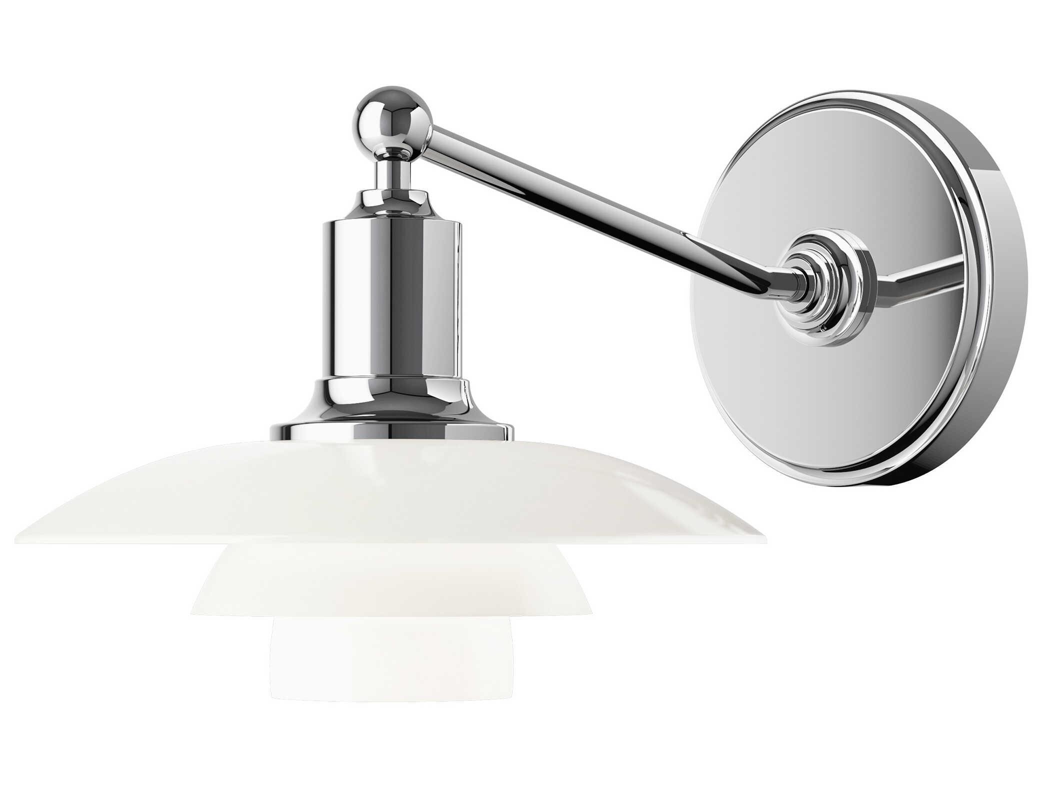 Louis Poulsen PH-2/1 1-Light High Lustre Chrome Plated Wall Sconce