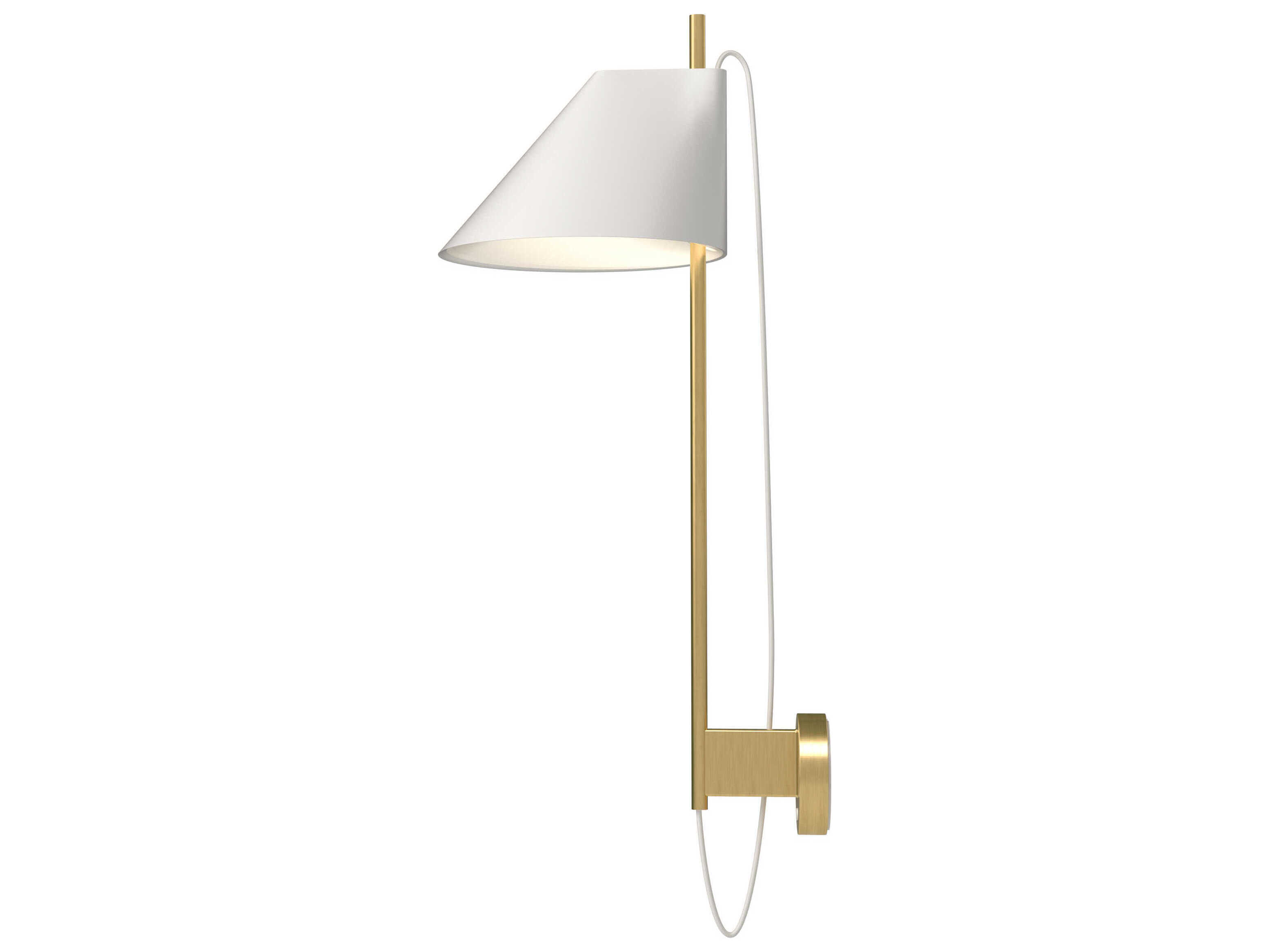 Louis Poulsen Yuh Brass White Wall Sconce