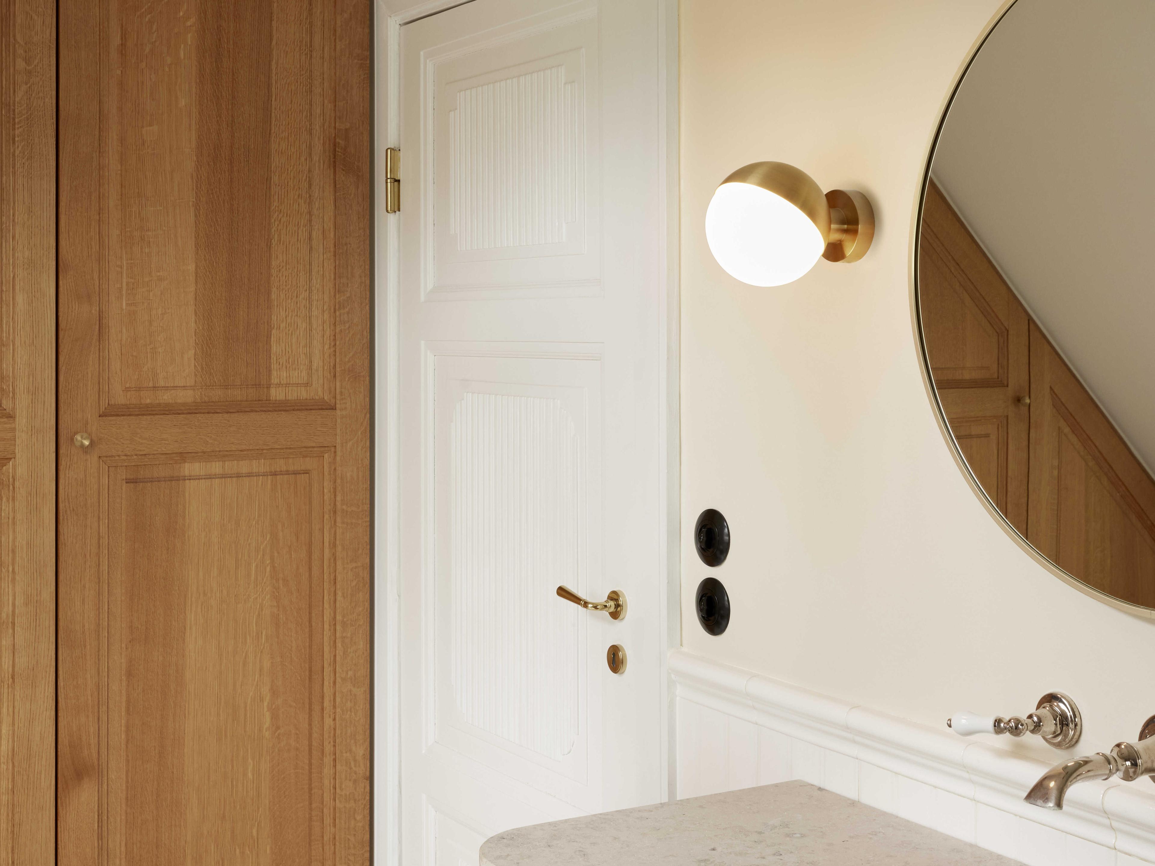 Louis Poulsen VL Studio 1-Light Lacquered Brass Wall Sconce