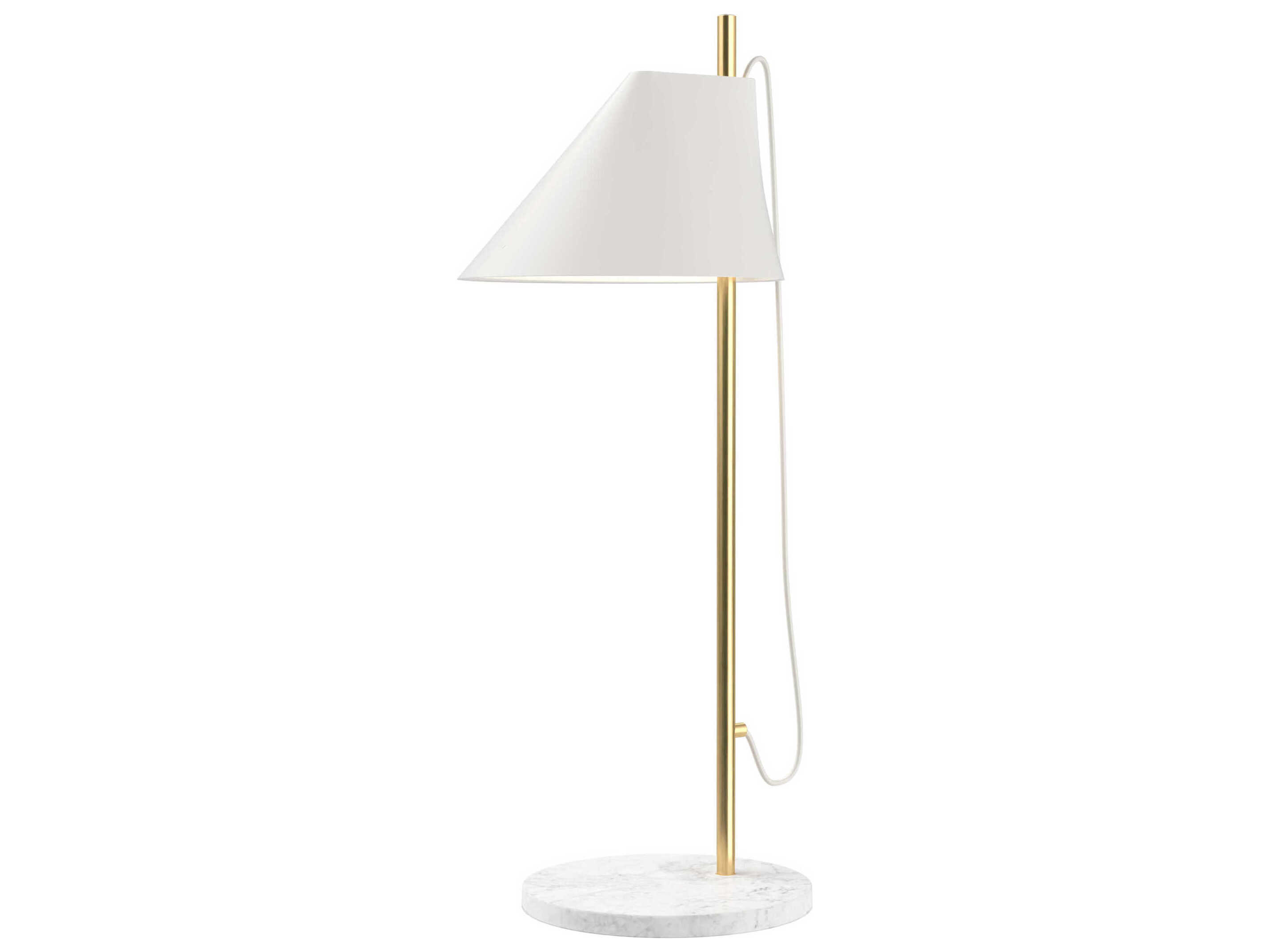 Louis Poulsen Yuh Brass White Desk Lamp