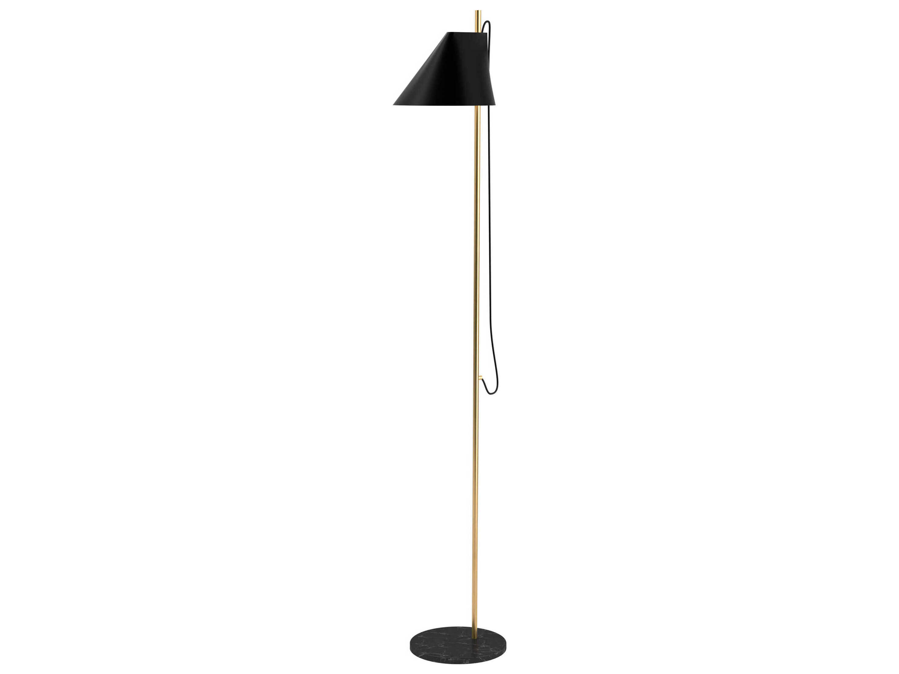 Louis Poulsen Yuh Brass Black Floor Lamp