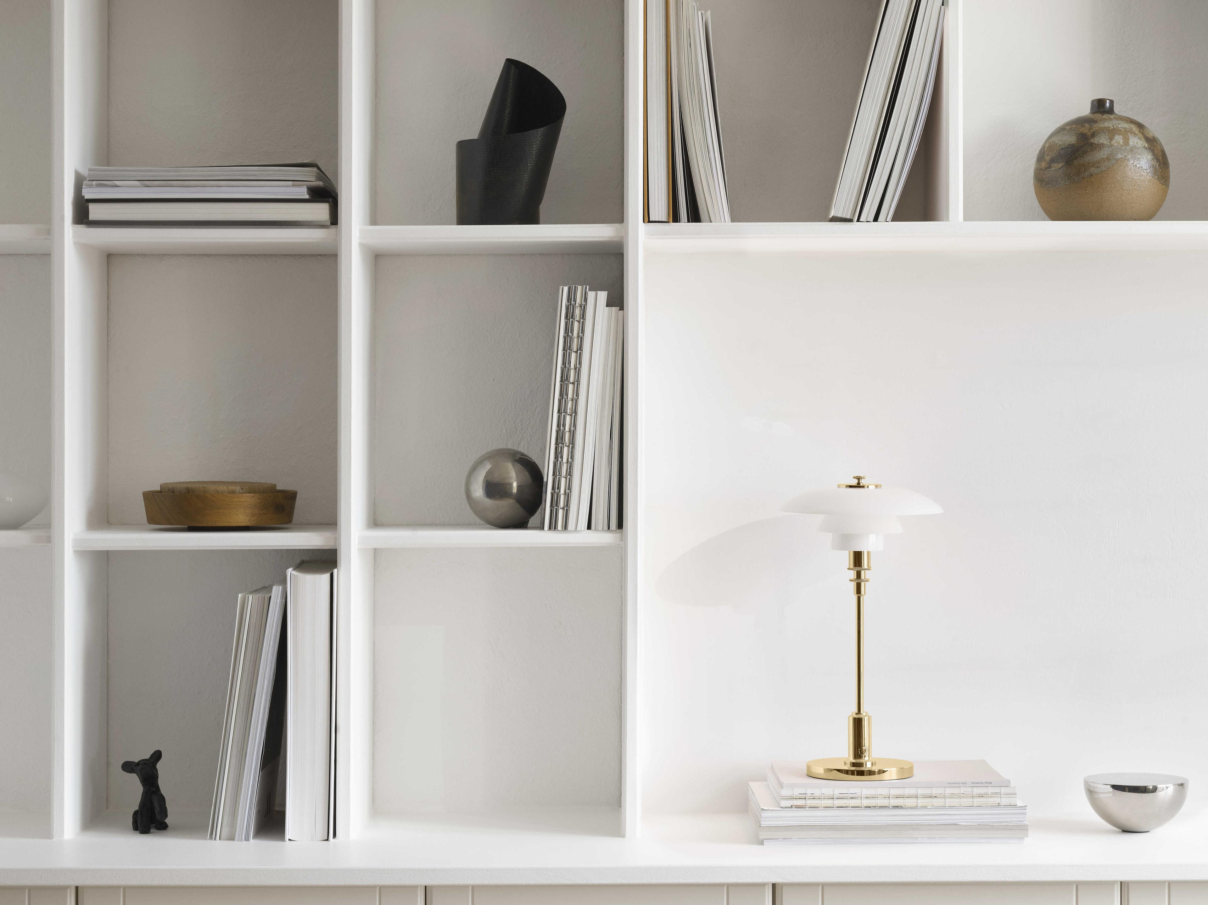 Louis Poulsen PH-2/1 Brass Metallised Gold Table Lamp