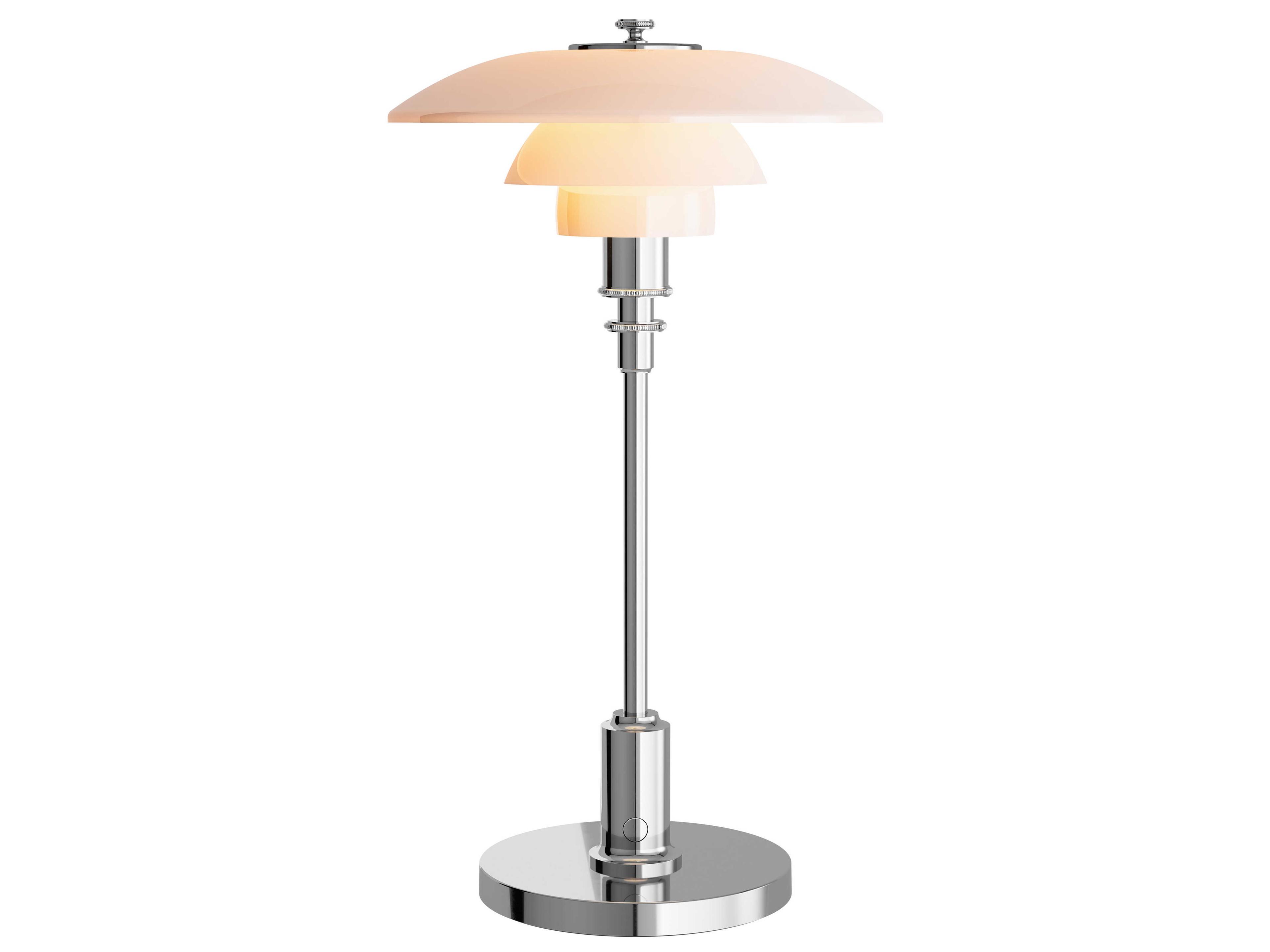 Louis Poulsen PH-2/1 High Lustre Chrome Plated Table Lamp