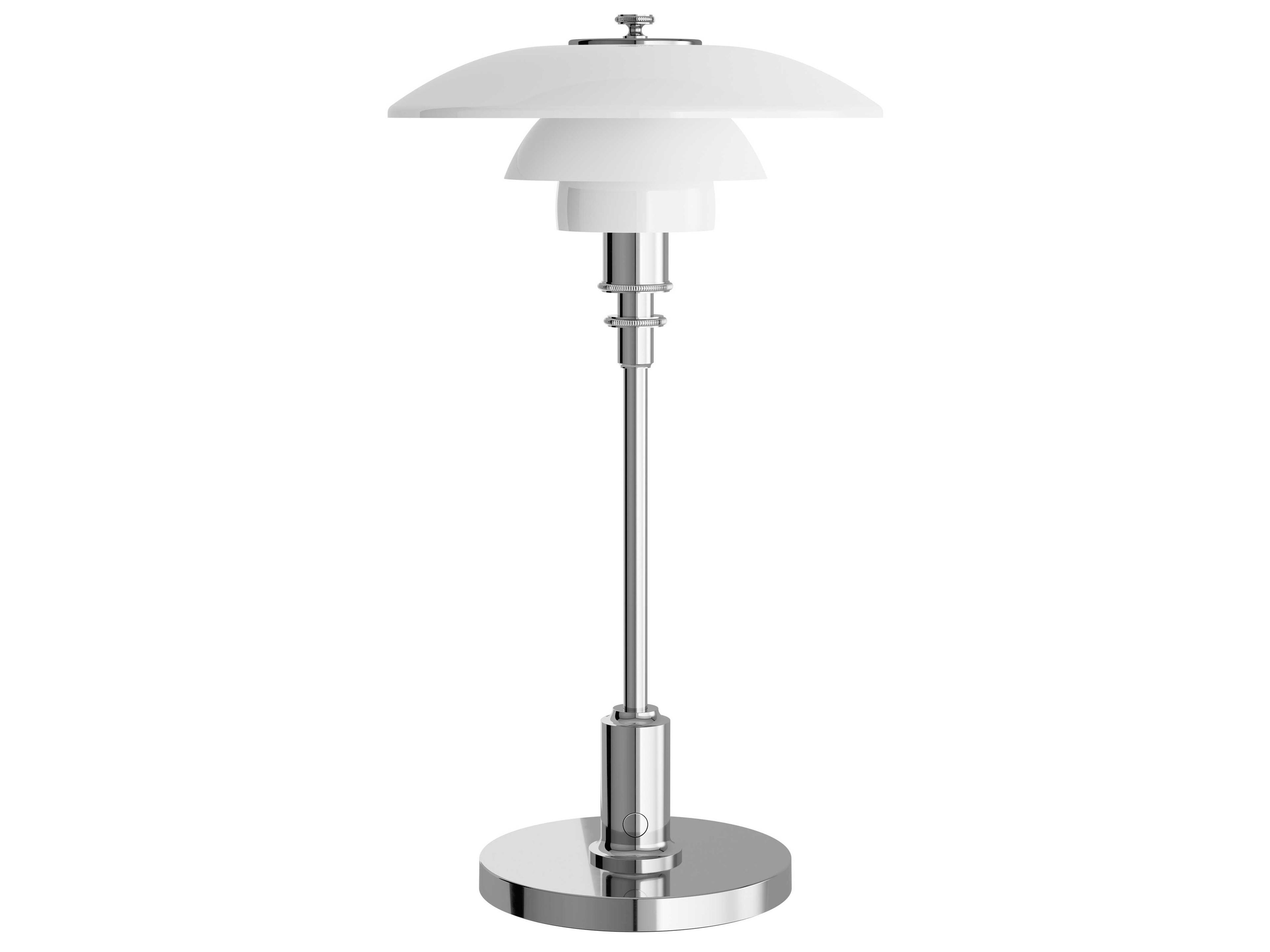 Louis Poulsen PH-2/1 High Lustre Chrome Plated Table Lamp