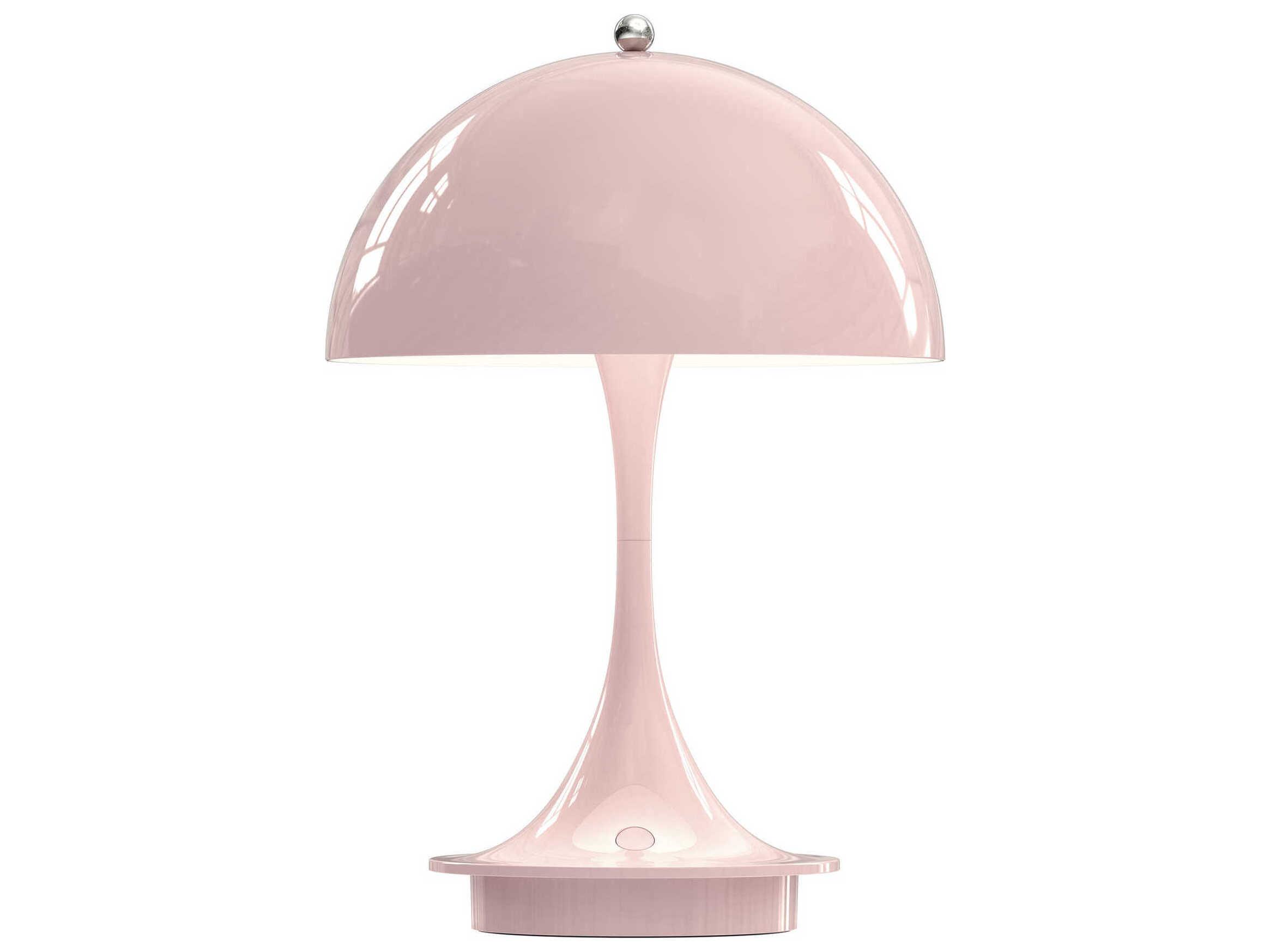 Louis Poulsen Panthella Opal Acrylic Silver Table Lamp